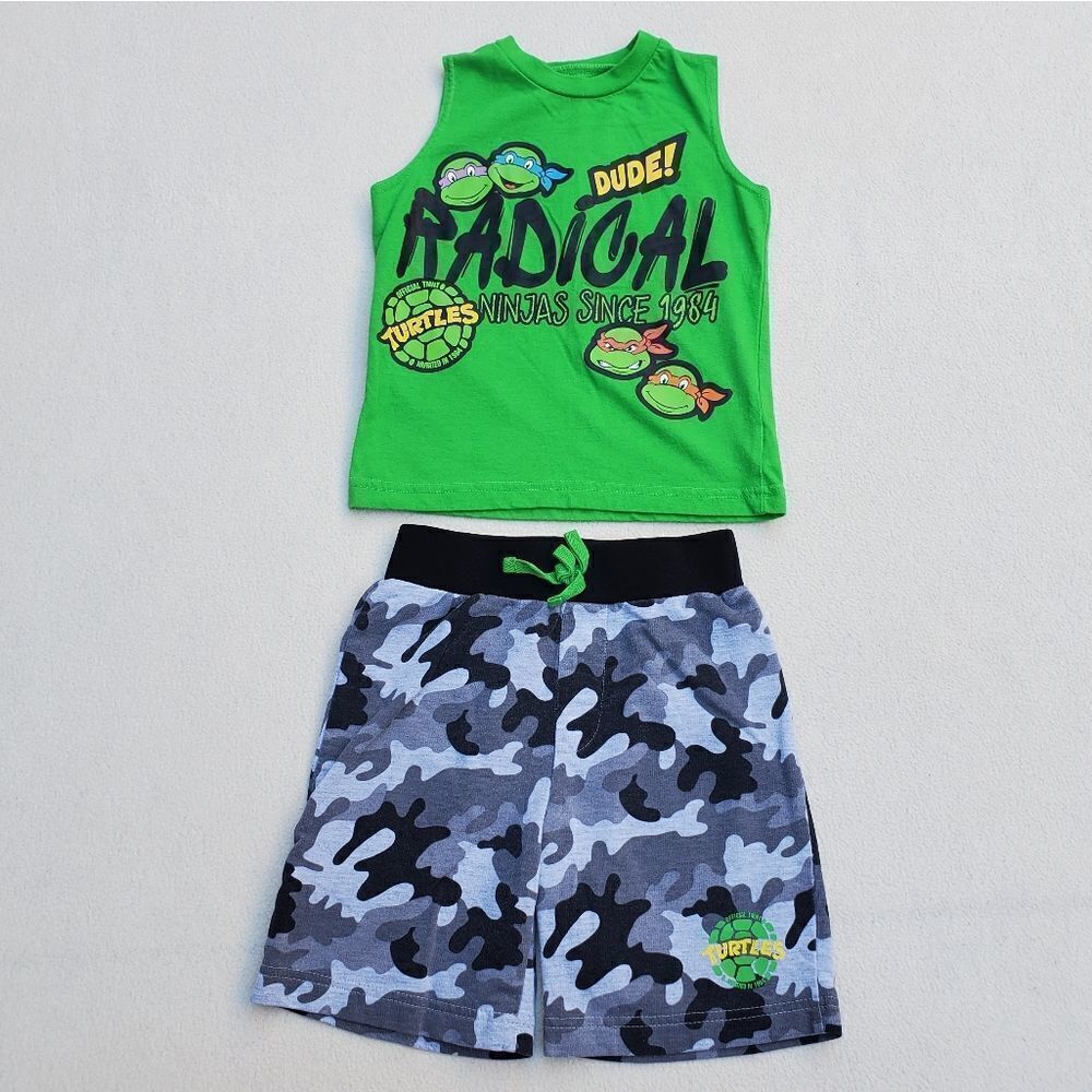 Nickelodeon Ninja Turtles tank top and shorts set Size 4T